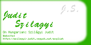 judit szilagyi business card